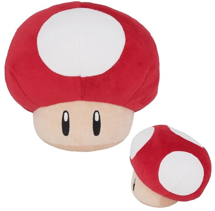Plyšák Nintendo Super Mario - Red Mushroom, 15cm_751431427