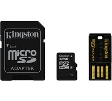 Kingston Micro SDHC 32GB Class 10 + SD adaptér + USB čtečka_269658377