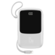 Baseus Q-Pow rychlonabíjecí powerbanky s LCD displejem 10000 mAh, bílá
