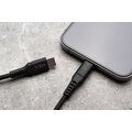 FIXED nabíjecí a datový kabel Liquid silicone USB-C - Lightning, MFi, PD, 2m, černá_697951404