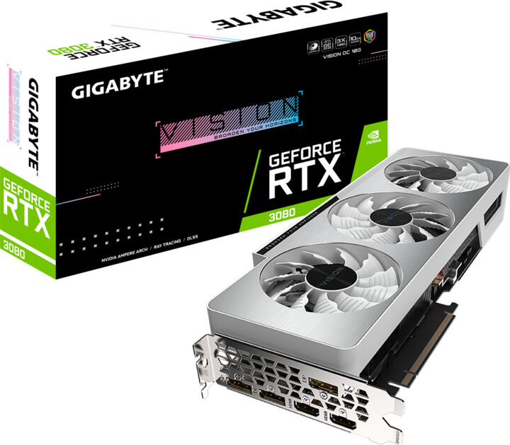 GIGABYTE GeForce RTX 3080 VISION OC 10G, LHR, 10GB GDDR6X_1597966908