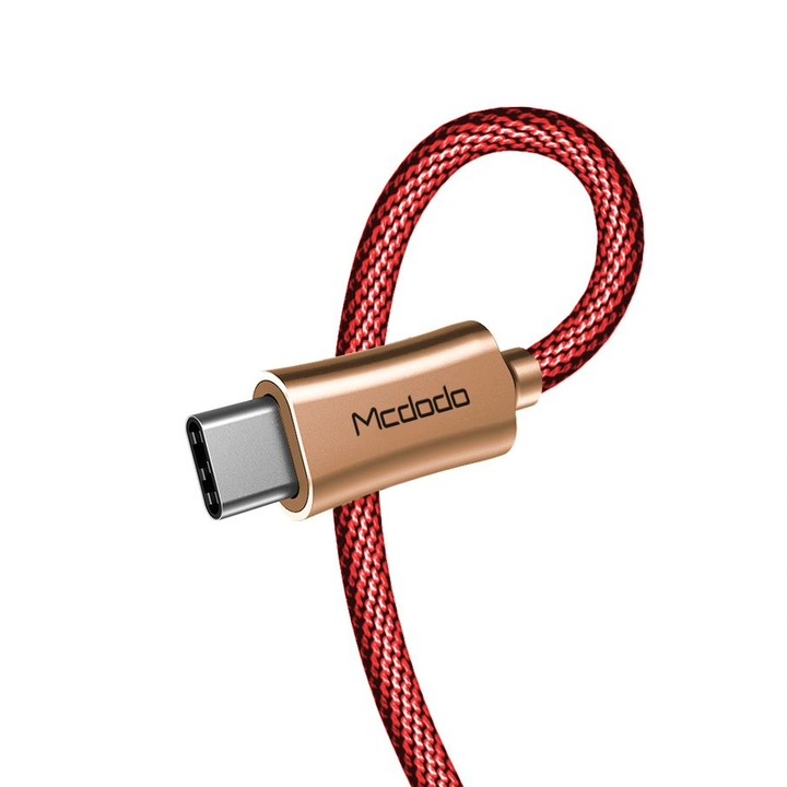 Mcdodo Knight datový kabel USB-C, 1.5m, červená_633037592