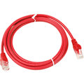 UTP kabel rovný kat.6 (PC-HUB) - 1m, červená
