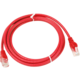 UTP kabel rovný kat.6 (PC-HUB) - 5m, červená