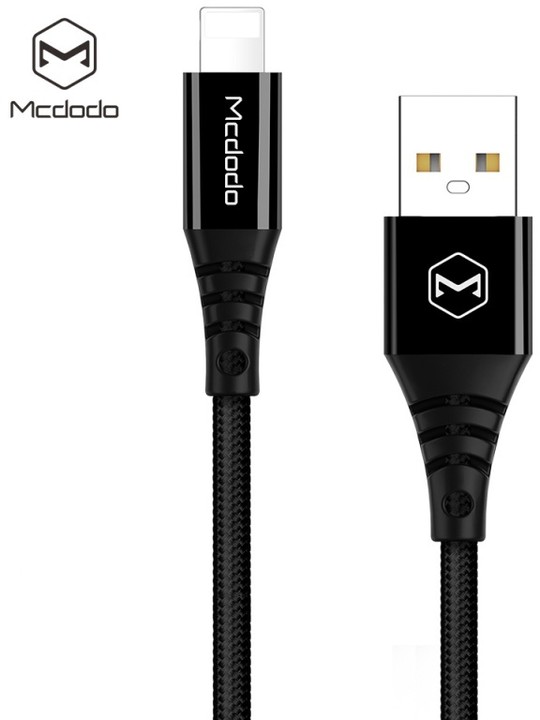 Mcdodo Flash datový kabel Lightning, 1,8m, černá_1699220041