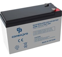 Conexpro baterie AGM-12-7.2, 12V/7,2Ah, Lifetime