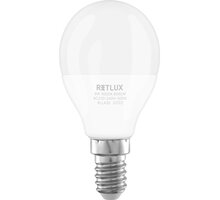 Retlux žárovka RLL 435, LED G45, E14, 8W, teplá bílá 50005549