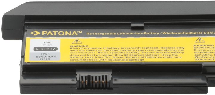 Patona baterie pro IBM, THINKPAD X200 6600mAh Li-Ion 11,1V_1862377179