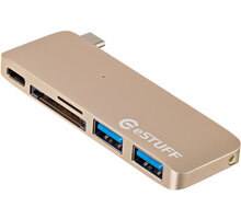 eSTUFF USB C Slot-in Hub Gold_1730407523