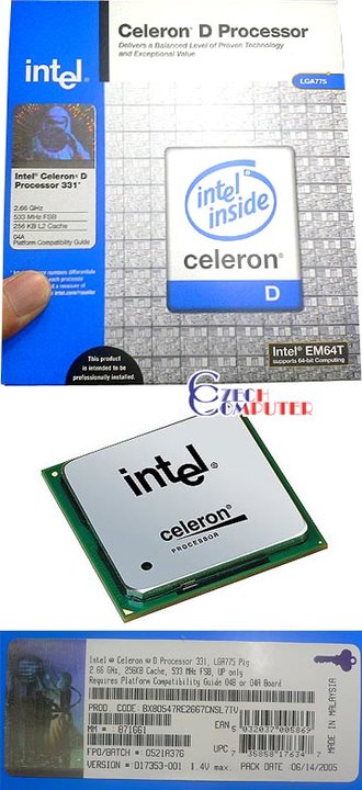 Intel Celeron D331 2,66GHz 533MHz BOX 775pin