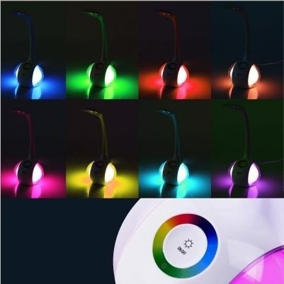 Solight LED stolní lampička stmívatelná, 6W, 256 barev, atmosférické podsvícení_1596563311