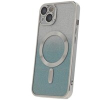 C.P.A. silikonové TPU pouzdro Mag Glitter Chrome pro iPhone 14 Pro, stříbrná_713156980