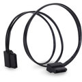 SilverStone Serial ATA III 90° Ultra SLIM cable connector, 300mm black_1586471109