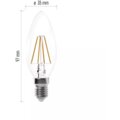 Emos LED žárovka Filament Candle 3,4W (40W), 470lm, E14, neutrální bílá_1467248081