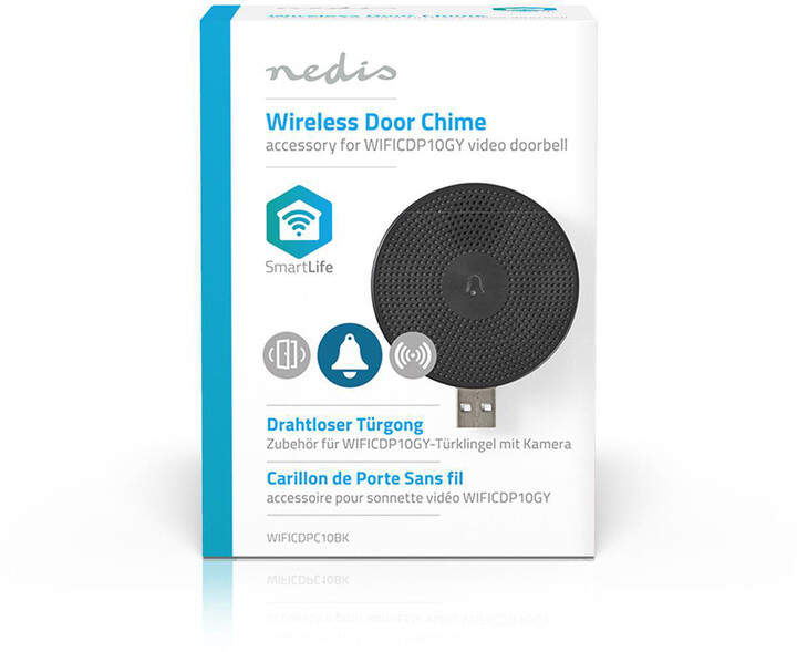 Nedis Wireless Door Chime, bezdrátový zvonek, příslušenství pro WIFICDP10GY_1420448781