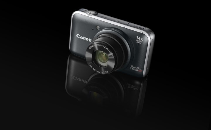 Canon PowerShot SX220 HS, šedý_776959126