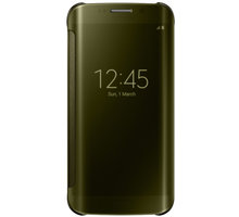 Samsung Clear View EF-ZG925B pouzdro pro Galaxy S6 Edge (G925), zlatá_1845079382