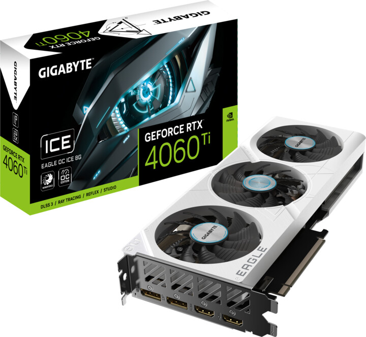 GIGABYTE GeForce RTX 4060 Ti EAGLE OC ICE 8G, 8GB GDDR6_529381119