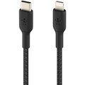 Belkin kabel USB-C - Lightning, M/M, MFi, opletený, 1m, černá_547921812
