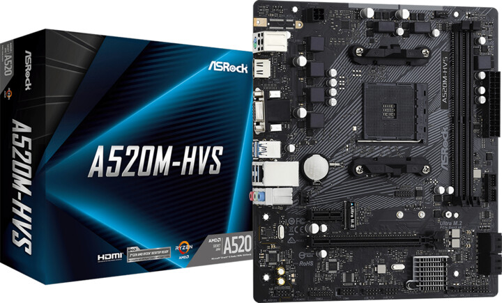 ASRock A520M-HVS - AMD A520_304609141