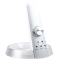 IMMAX LED stolní lampička Drake 13,5W, 3 stupně stmívání, bílo-stříbrná