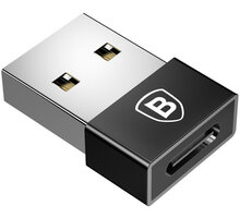 Baseus Exquisite adaptér USB samec/USB-C samice, černá_2084872016