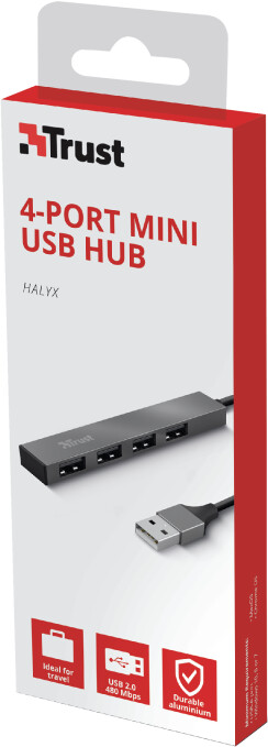 Trust mini USB Halyx, 4x USB 2.0_162370468