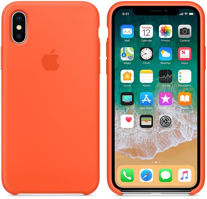 Apple silikonový kryt na iPhone 8 / 7, oranžová_803704067