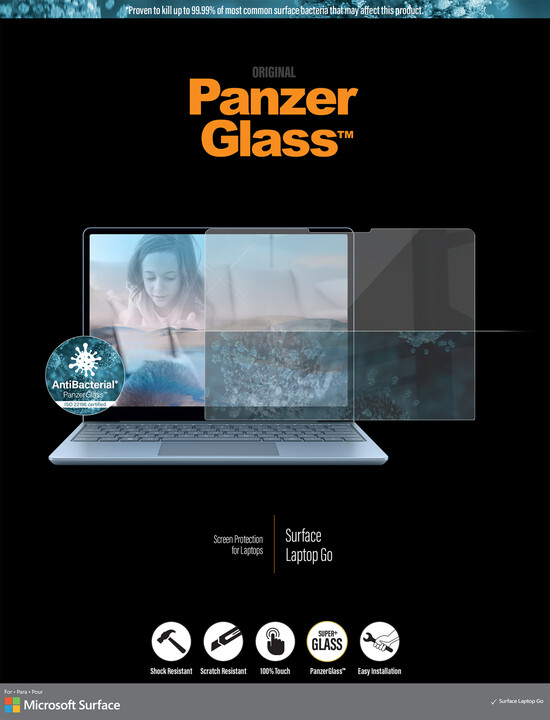 PanzerGlass ochranné sklo Edge-to-Edge pro Microsoft Surface Laptop Go/Go 2/Go 3, transparentní_163839639