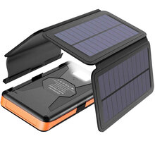 Allpowers solární nabíječka, 6W + powerbanka 25000mAh, černá/oranžová_293787716