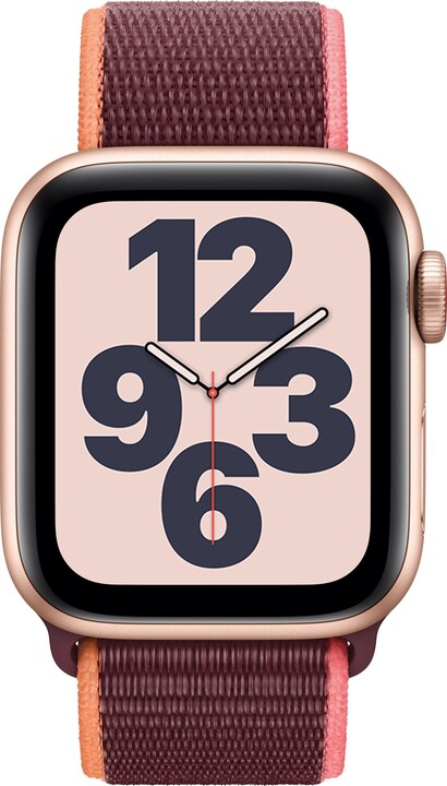 Apple Watch SE Cellular, 40mm, Gold, Plum Sport Loop_1983079772