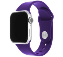 FIXED silikonový řemínek pro Apple Watch 38/40/41mm, 2 délky, tmavě fialová_1196447737