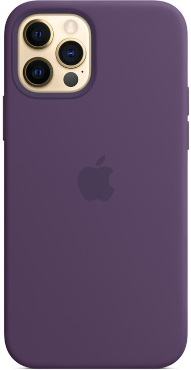 Apple silikonový kryt s MagSafe pro iPhone 12/12 Pro, fialová_592022342