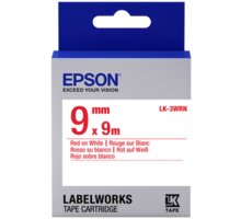 Epson LabelWorks LK-3WRN, páska pro tiskárny etiket, 9mm, 9m, červeno-bílá_1447962975