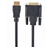 Gembird CABLEXPERT kabel HDMI - DVI, 4.5m, stíněný, zlacené kontakty CC-HDMI-DVI-15