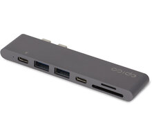 EPICO USB Type-C PRO Hub Multi-Port - space grey/black O2 TV HBO a Sport Pack na dva měsíce
