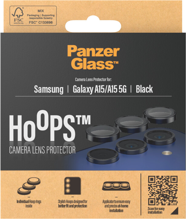 PanzerGlass HoOps ochranné kroužky pro čočky fotoaparátu pro Samsung Galaxy A15/A15 5G_1174414474