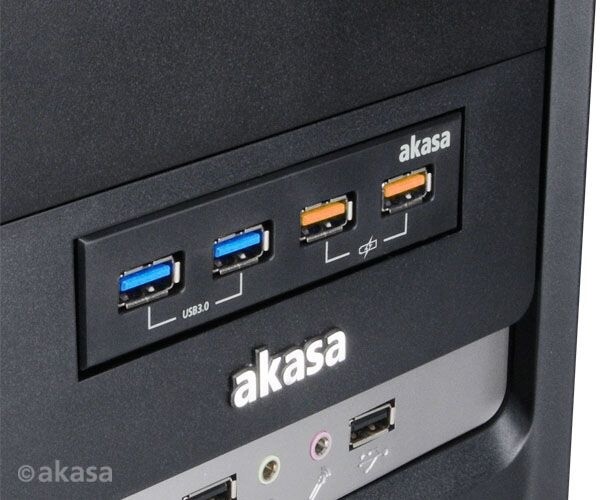 Akasa AK-ICR-25, přední panel 3,5", USB