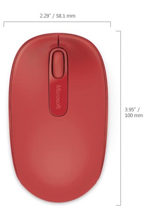 Microsoft Mobile Mouse 1850, červená_1530426109