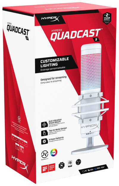 HyperX Quadcast S, bílá_706874835