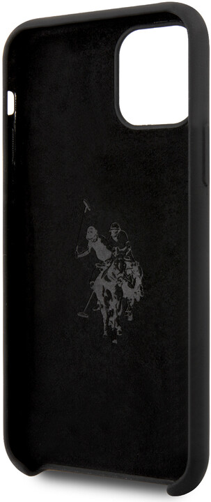 U.S. Polo silikonový kryt Big Horse pro iPhone 11 Pro Max, černá_1129509206