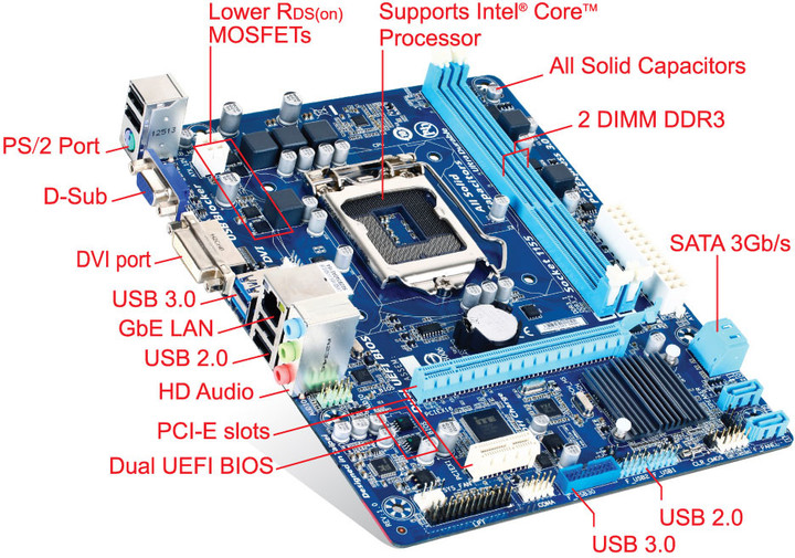 GIGABYTE GA-H61M-USB3V - Intel H61_129407511