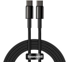 BASEUS kabel USB-C - USB-C, rychlonabíjecí, datový, 100W, 2m, černá_1606876319