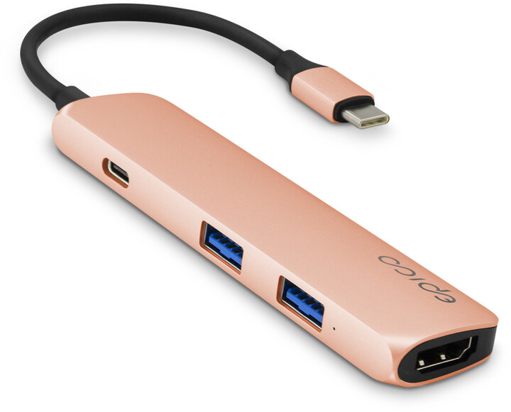 EPICO USB Type-C Hub Multi-Port 4k HDMI - gold/black