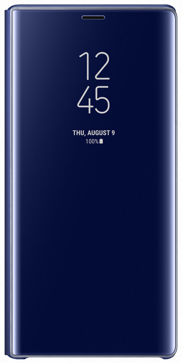 Samsung Galaxy Note 9 flipové pouzdro Clear View se stojánkem, modré_1688593667