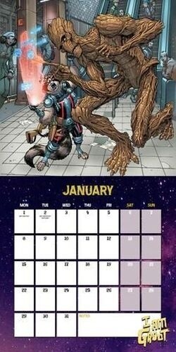 Kalendář 2024 Marvel - Groot, nástěnný_121370953