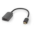 Nedis adaptér USB-C - HDMI (M/F), 4K@60Hz, 20cm, černá_1511442661