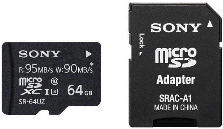 Sony micro SDXC SR64UZ 64GB, UHS-I + adaptér_333263338