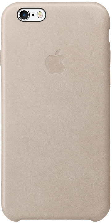 Apple iPhone 6s Leather Case, světle šedá_989212401