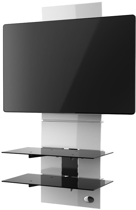 Meliconi 488301 GHOST DESIGN 3000 Sestava pro TV a komponenty k instalaci na zeď, bílá_78800970